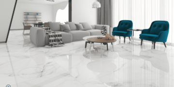Tối ưu không gian sống với gạch lát nền màu trắng vân mây